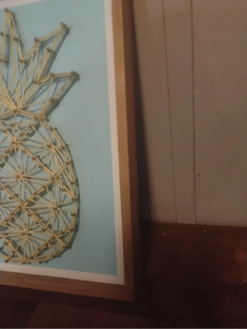 Hobby Lobby Geometric Pineapple String Art Wooden Framed Wall Decor